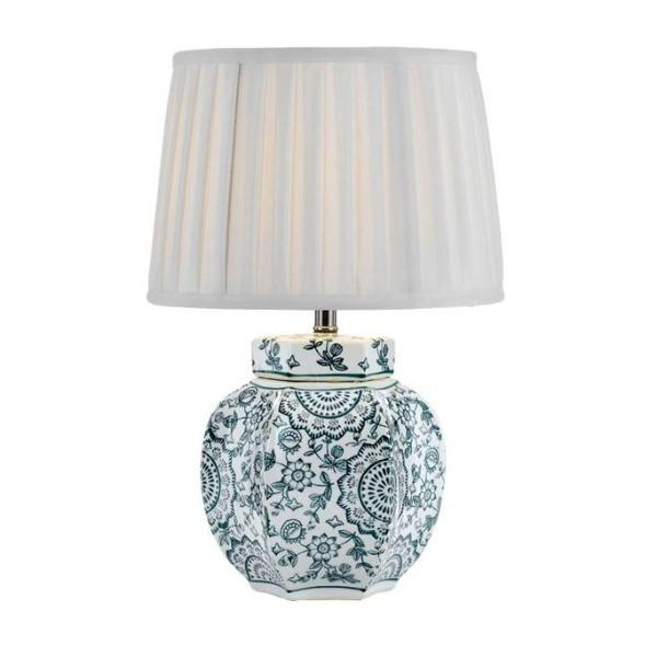 Padma Table Lamp in Green/White