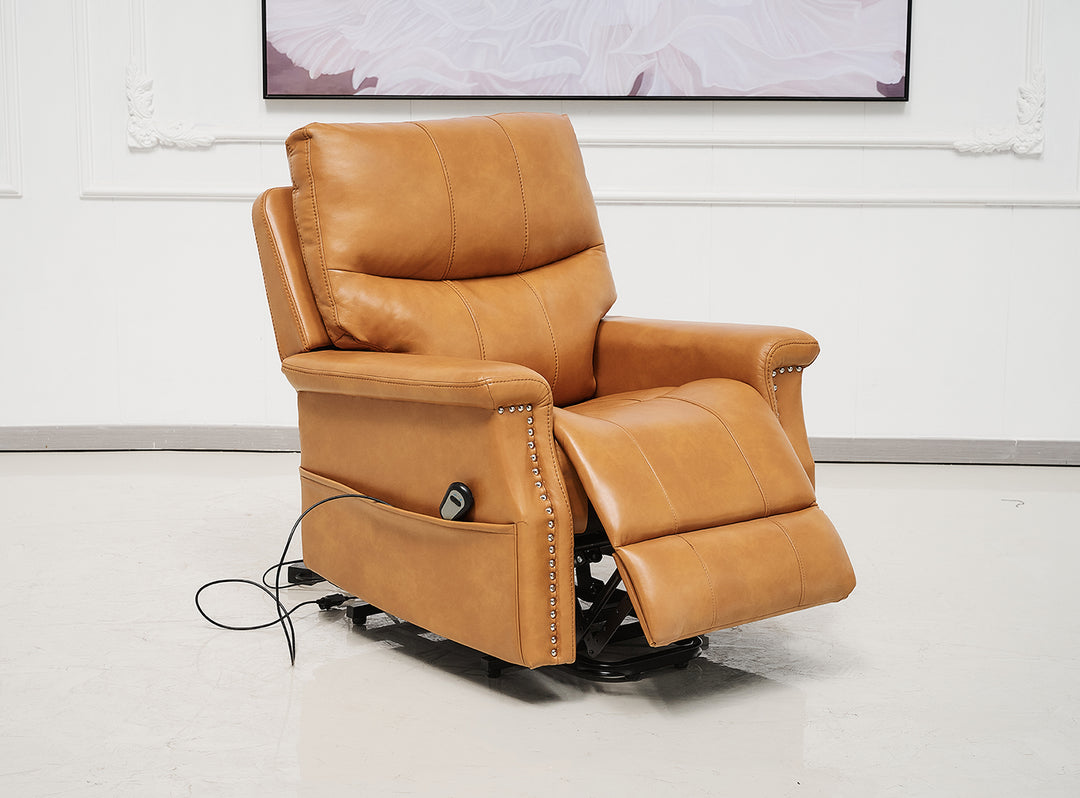 Paragon Power Motion Recliner Tan Faux Leather