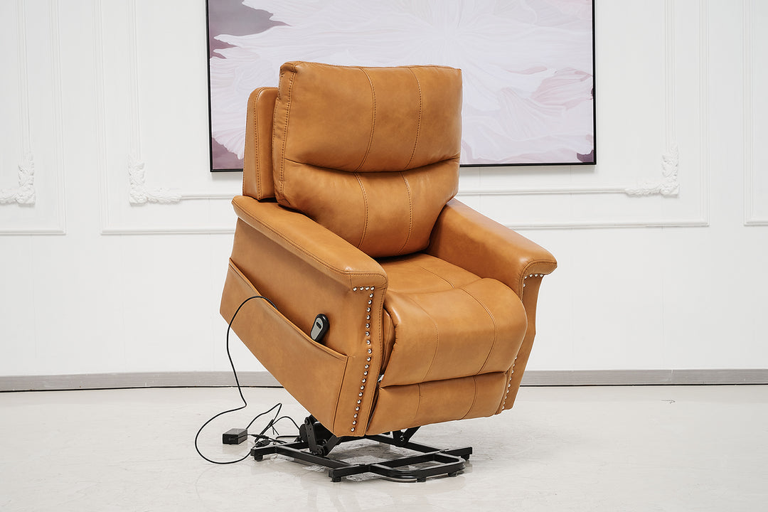 Paragon Power Motion Recliner Tan Faux Leather