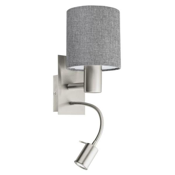 Pasteri indoor LED Wall Light 40w & 3.5w in White, Taupe or Grey