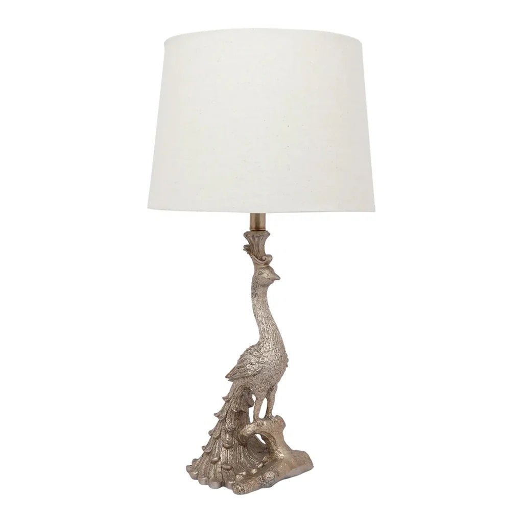 Peacock Table Lamp Champagne Gold 11627 Cafe Lighting