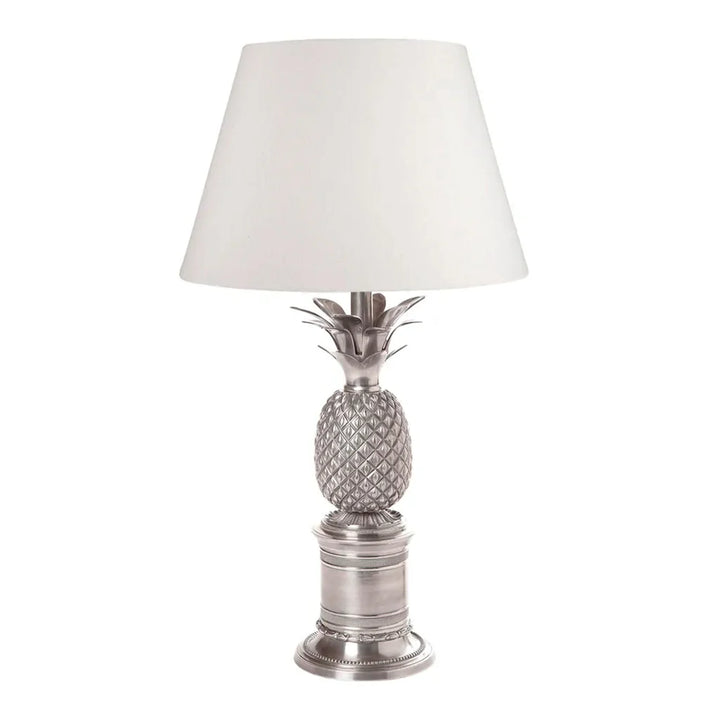 Pineapple Table Lamp in Silver or Brass Base