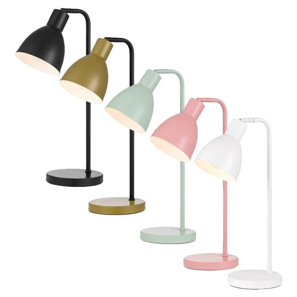 Pivot Table Lamp in Black, Gold, Green, Pink or White