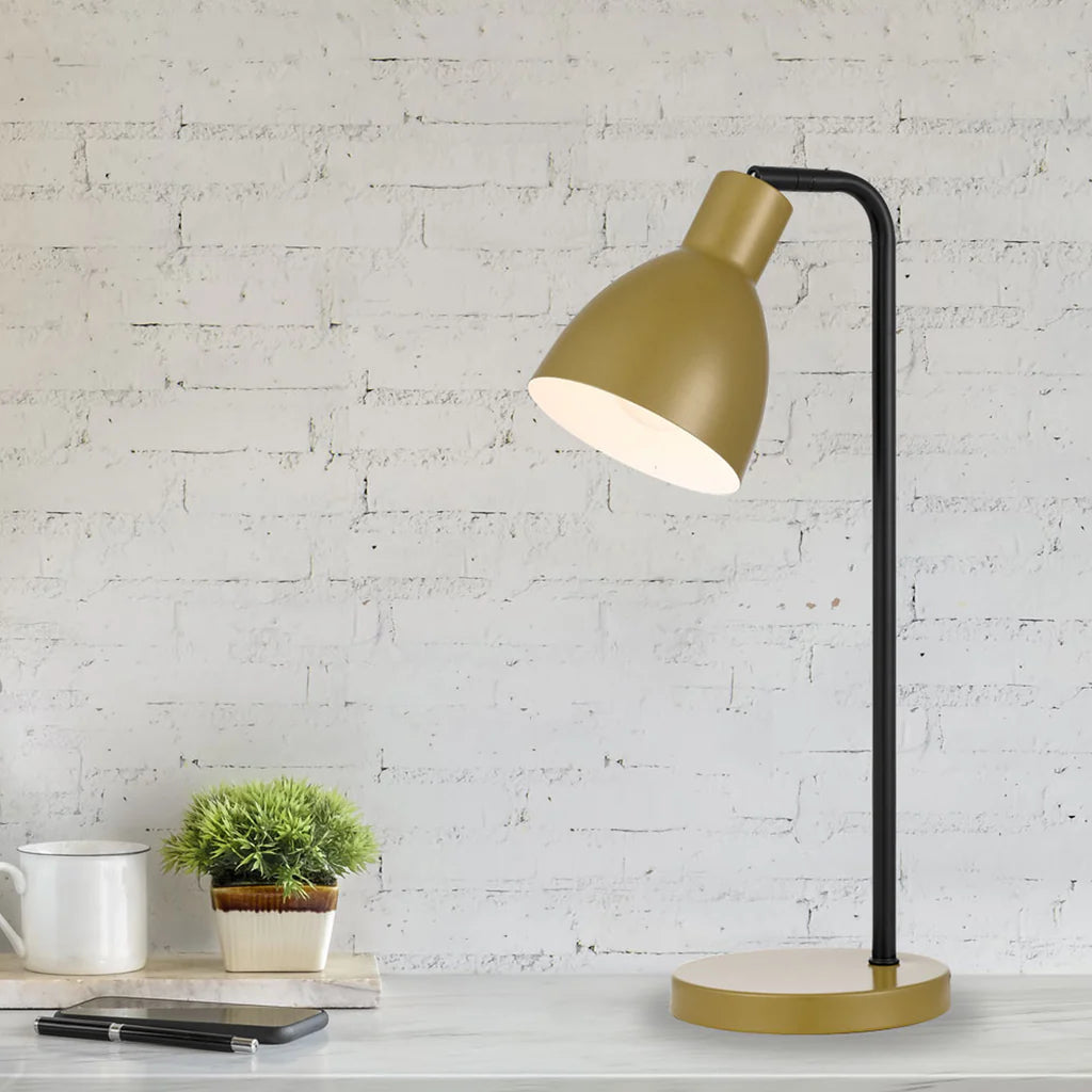 Pivot Table Lamp in Black, Gold, Green, Pink or White