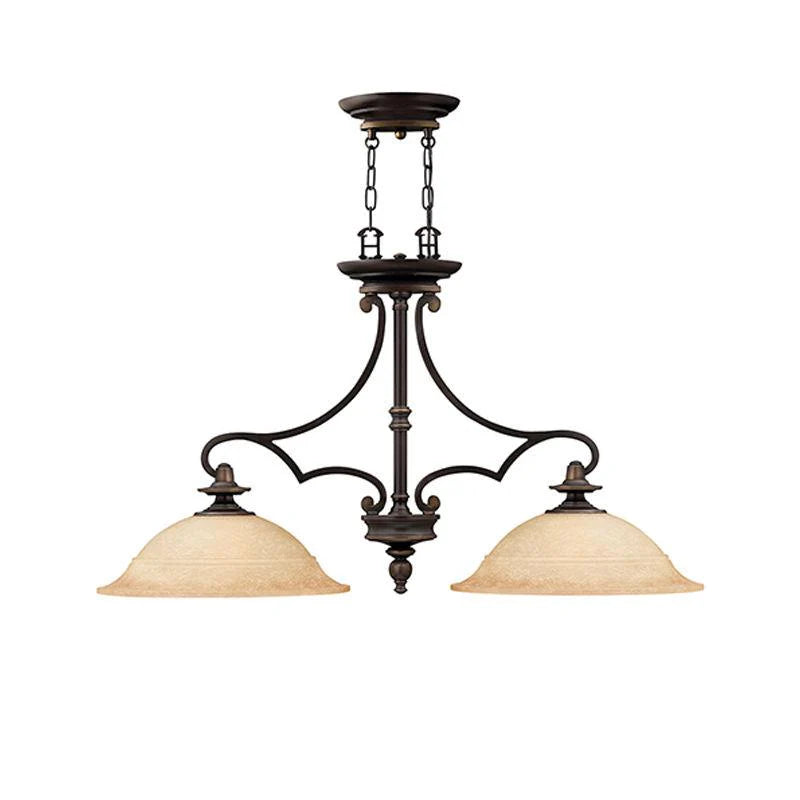 Plymouth 2Lt Chandelier E27 in Old Bronze Elstead Lighting - ELS.HK-PLYMOUTH-ISLE