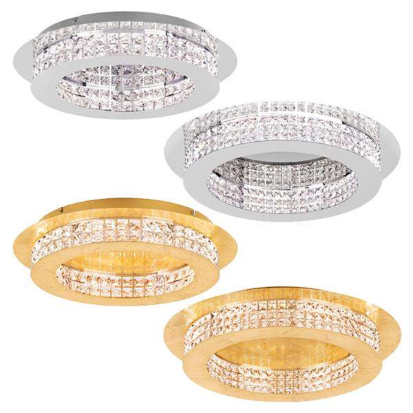 Principe LED Close To Ceiling Light 10Lt/14Lt in Chrome or Gold Crystal