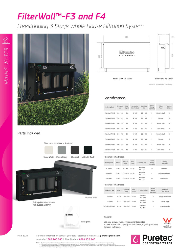 Whole House Filtration FilterWall-F3-CC Hero