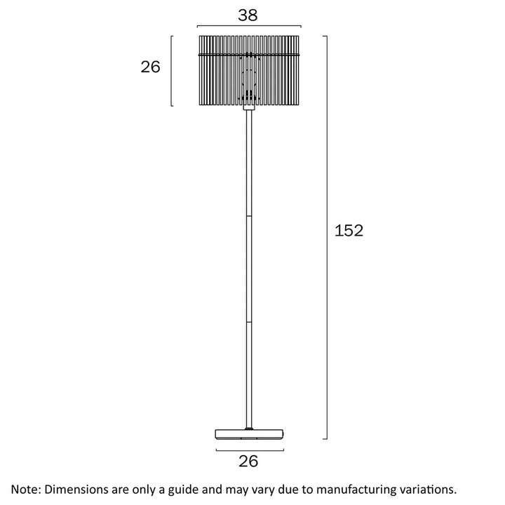 Quilo Floor Lamp in Black & Smoke