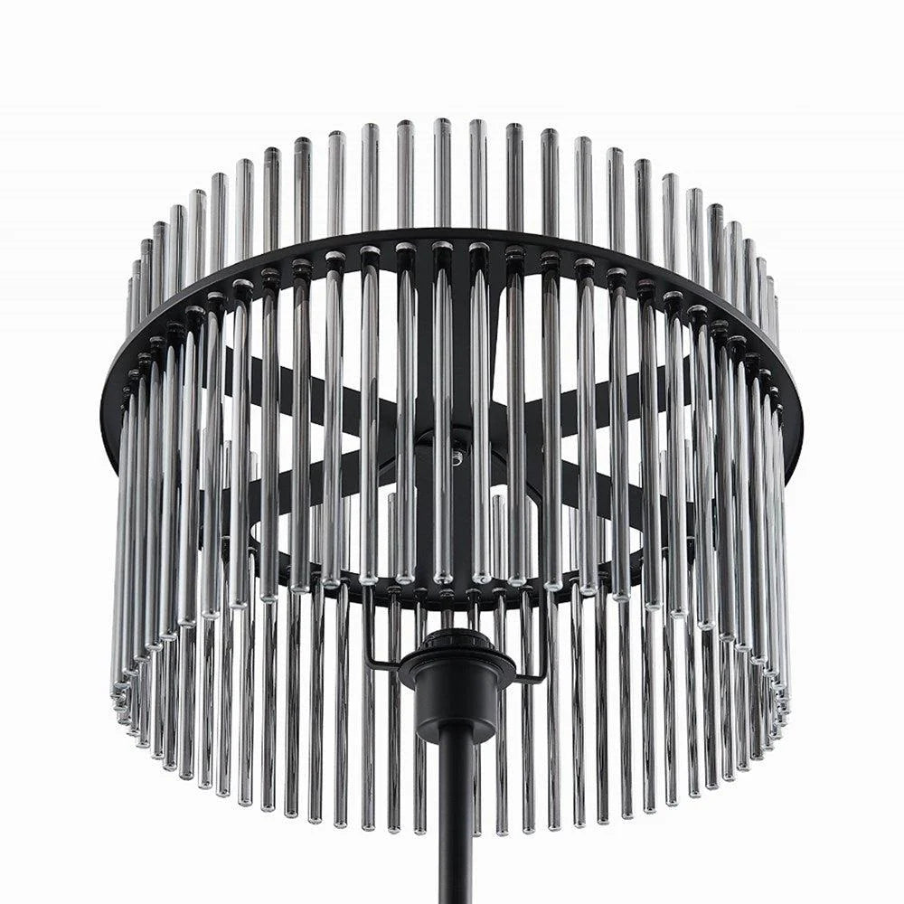 Quilo Floor Lamp in Black & Smoke