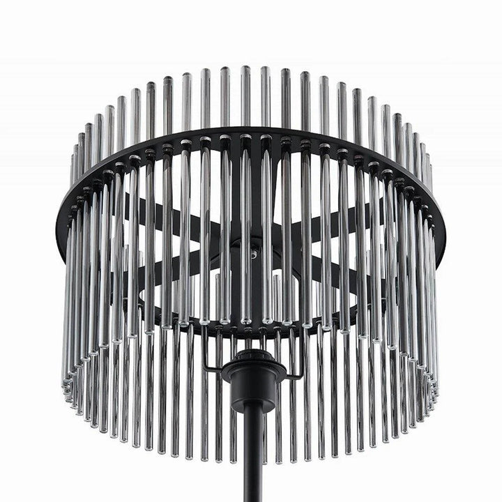 Quilo Floor Lamp in Black & Smoke