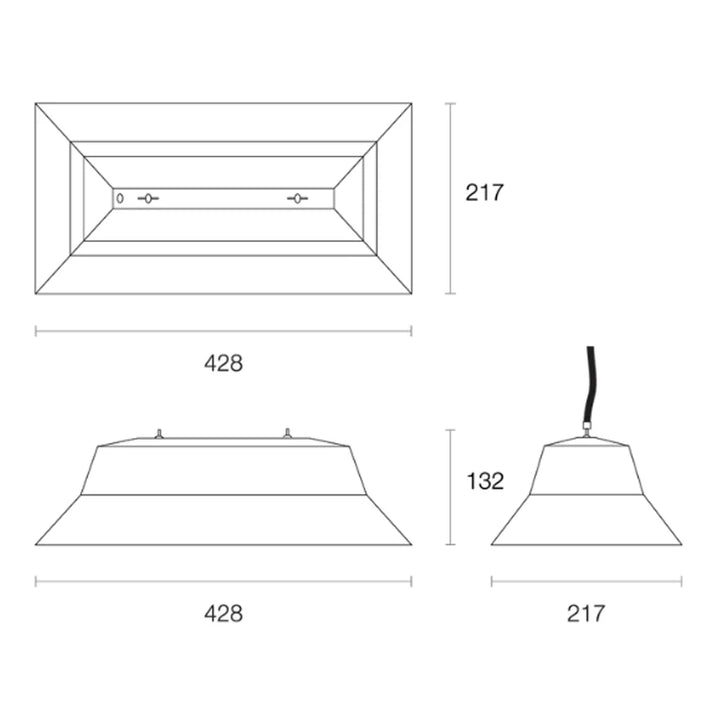 RFA80 LED High Bay 80w 4000k/5000k in Black