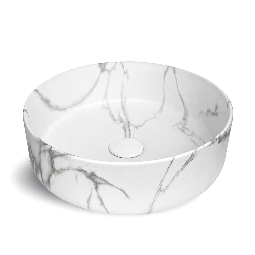 Radius Round Carrara Basin 360x360x115