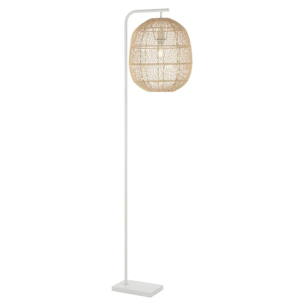 Rana Floor Lamp ø400mm in Black, Brown or Natural Rattan