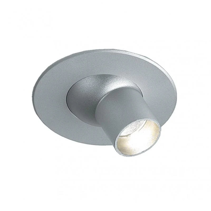 Recessed LED Cabinet light Narrow Spot 2w in Silver Superlux Lighting - CLED-EYE350S-SI