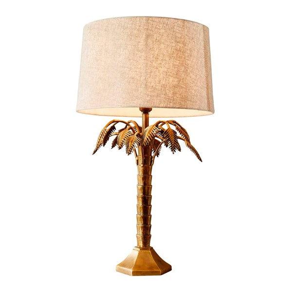 Rosebay Table Lamp Base in Antique Brass