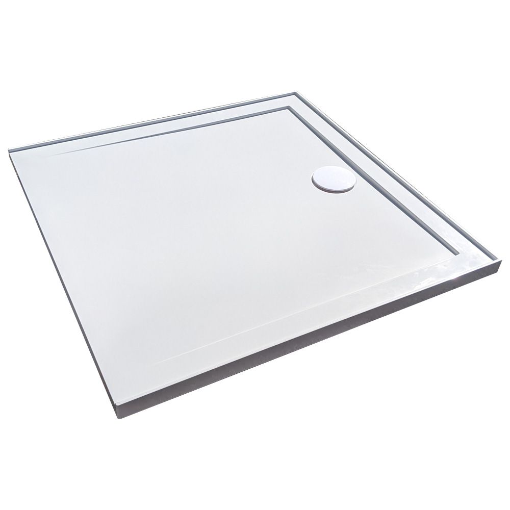 SMC Shower Base 90x90cm Rear Outlet