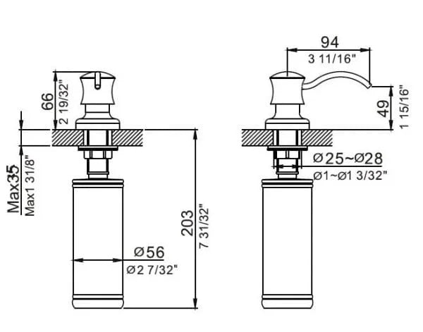 SOAP DISPENSER 60030002409