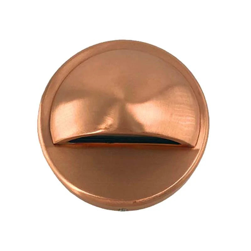 STE Exterior LED Eyelid Step Light Large 3w 3000k in SS 316/Copper CLA Lighting - PL-STE13, PL-STE14