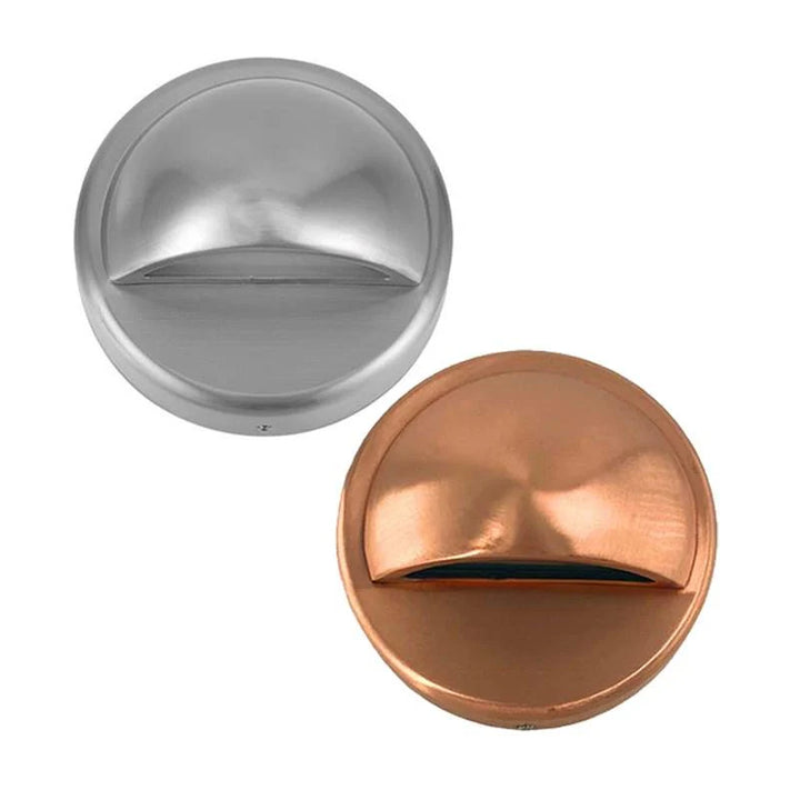 STE Exterior LED Eyelid Step Light Large 3w 3000k in SS 316/Copper CLA Lighting - PL-STE13, PL-STE14