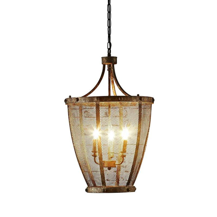 Saint Remy Chandelier 3x40w E14 in Brown Rustic