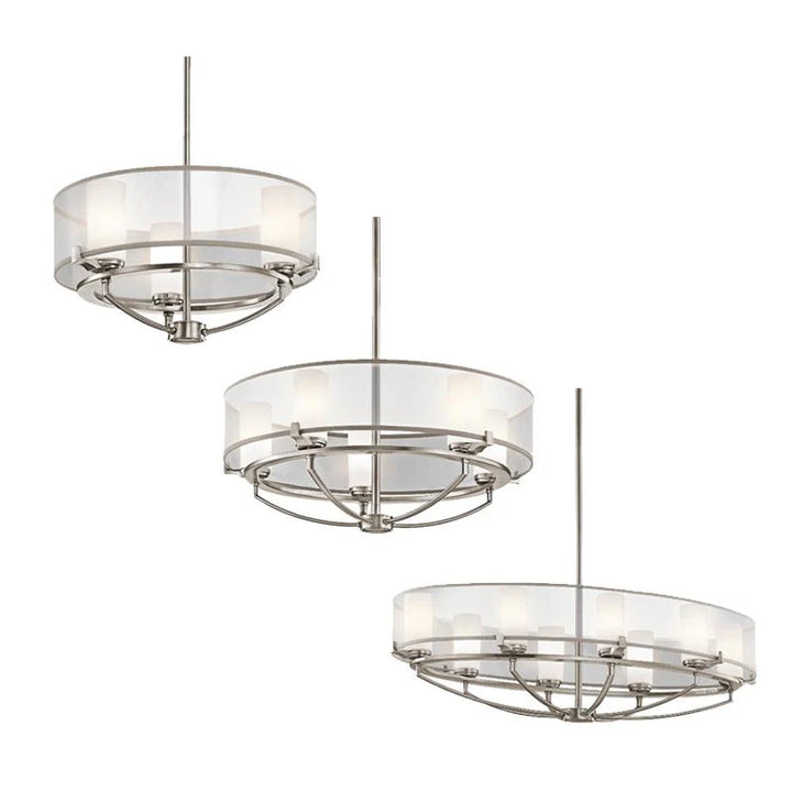 Saldana Chandelier 3Lt/5Lt/8Lt G9 in Classic Pewter Elstead Lighting - ELS.KL-SALDANA