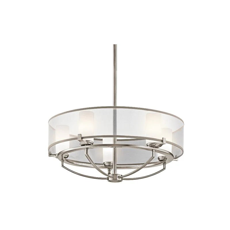 Saldana Chandelier 3Lt/5Lt/8Lt G9 in Classic Pewter Elstead Lighting - ELS.KL-SALDANA