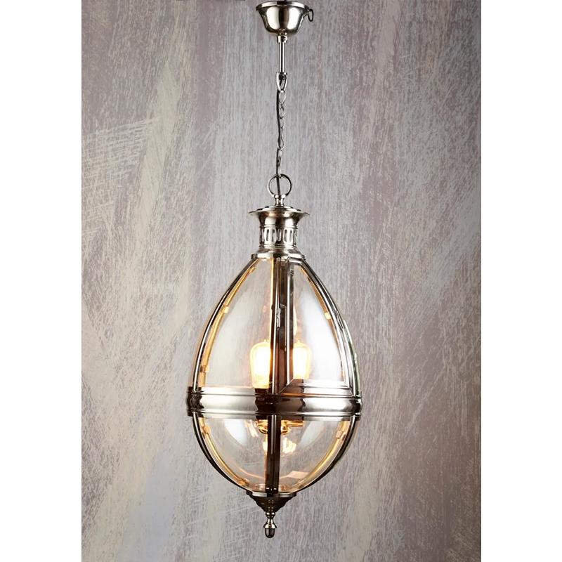 Saville Chandelier 3x60w E27 in Nickel or Bronze