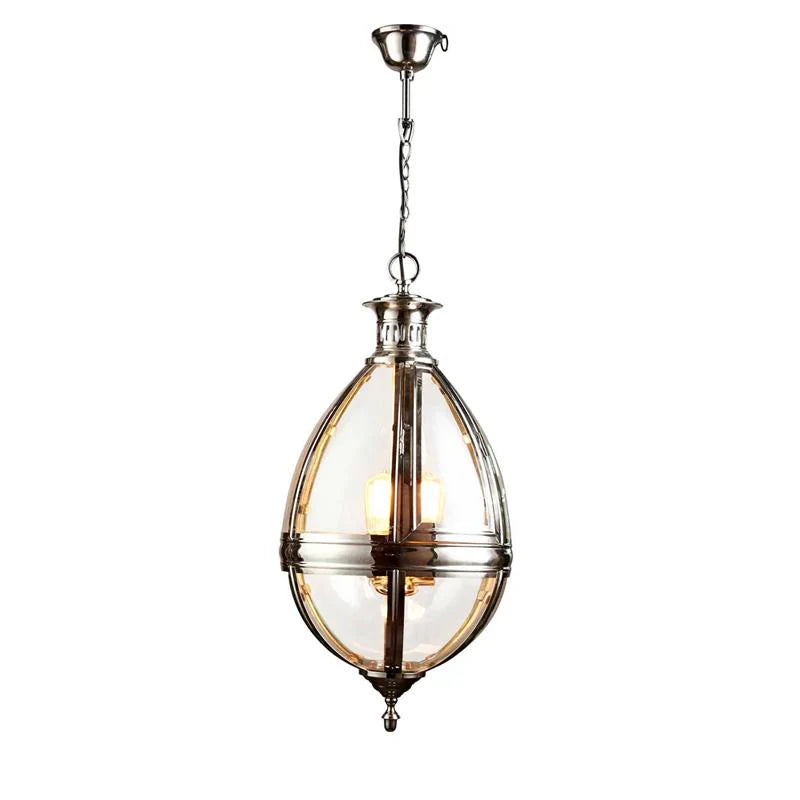 Saville Chandelier 3x60w E27 in Nickel or Bronze