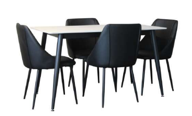 Vito 5 pce 130 x 70 Dining Set with Zurich Chairs