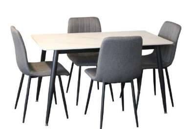 Vito 5 pce 130 x 70 Dining Set with Theo Chairs