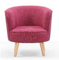 Stamford Arm Chair upholstered in ‘Key West’  Magenta