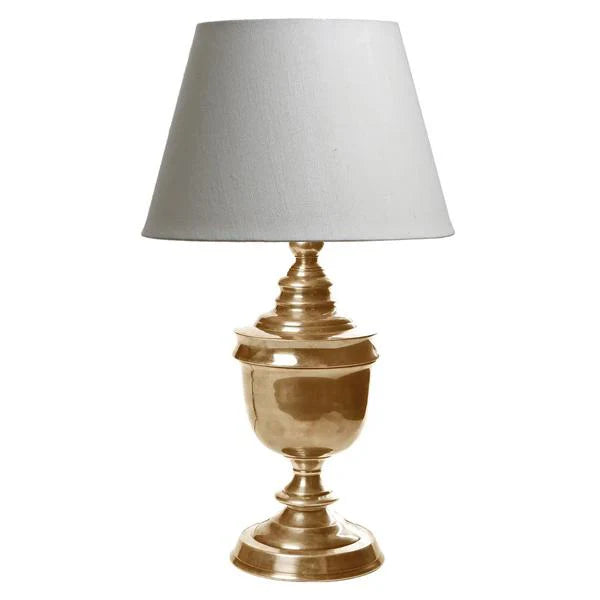 Sheffield Table Lamp Base in Antique Silver or Antique Brass