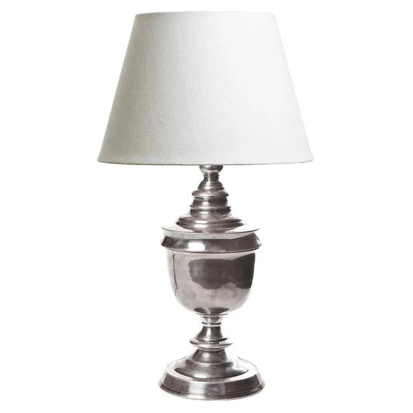 Sheffield Table Lamp Base in Antique Silver or Antique Brass