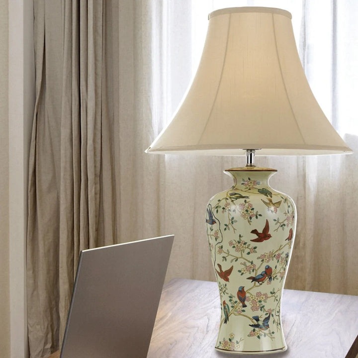 Shibo Modern Table Lamp Bird in Cream