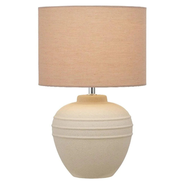 Sierra Ceramic Table Lamp Grey, Sand SIERRA TL Telbix Lighting