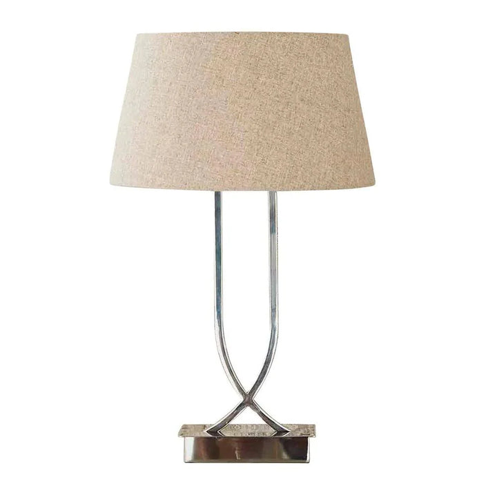 Southern Cross Table Lamp Base in Antique Brass or Shiny Nickel