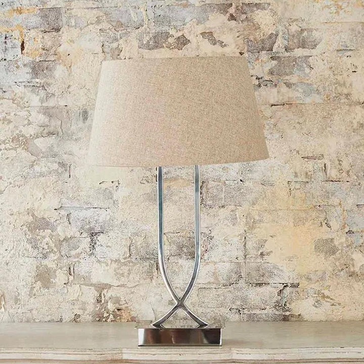 Southern Cross Table Lamp Base in Antique Brass or Shiny Nickel