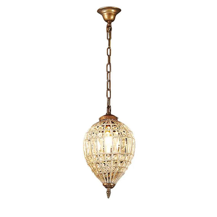 St Loren Chandelier Small or Medium 1x40w E27 in Antique Brass