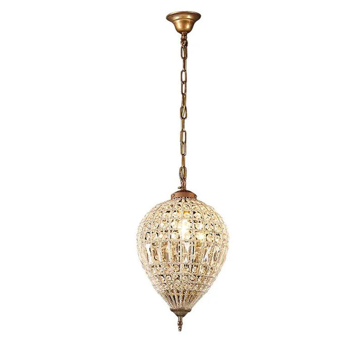 St Loren Chandelier Small or Medium 1x40w E27 in Antique Brass