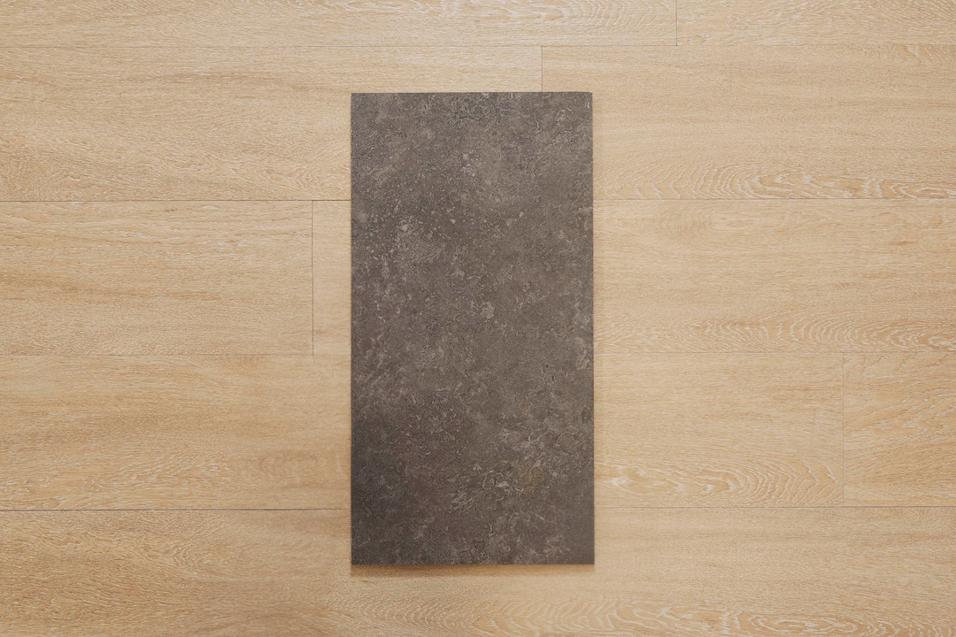 Stario Nero Honed 297x600 Porcelain Tiles – Elegant Charcoal Stone Look for Walls & Floors