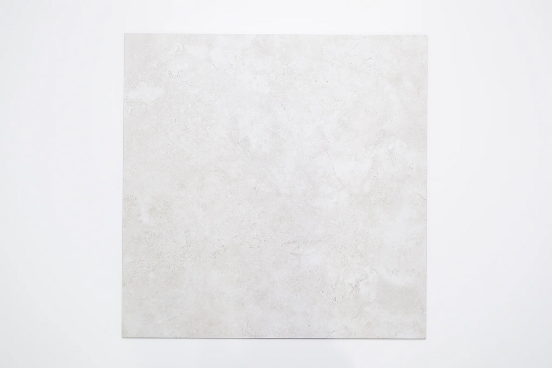 Stellar White Matt 600x600 Porcelain Tiles – Elegant White Stone Look