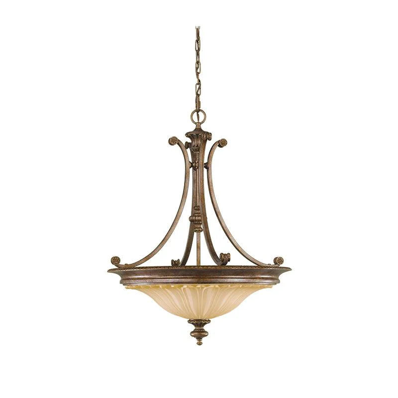 Stirling Castle 3Lt Chandelier E27 in British Bronze Elstead Lighting - ELS.FE-STIRLING-CASTLE3P