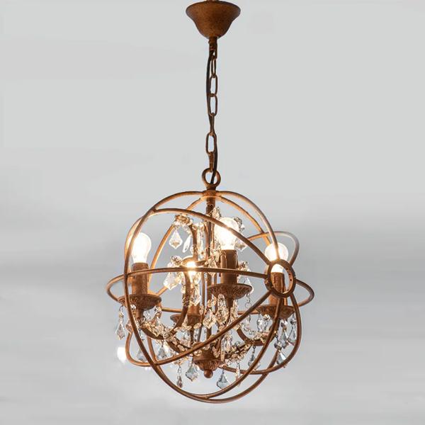 Sundance Chandelier Small 4Lt in Grey or Rust