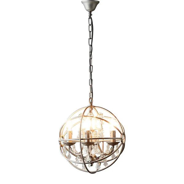 Sundance Chandelier Small 4Lt in Grey or Rust