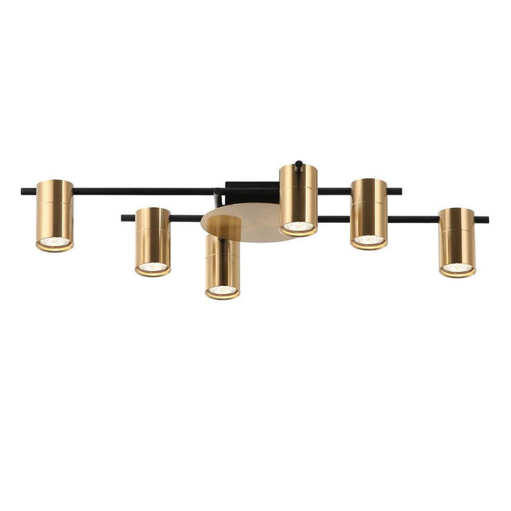 Tache Ceiling Light 6Lt Adjustable Head in Brass, Brass/Black, Chrome, Black or White