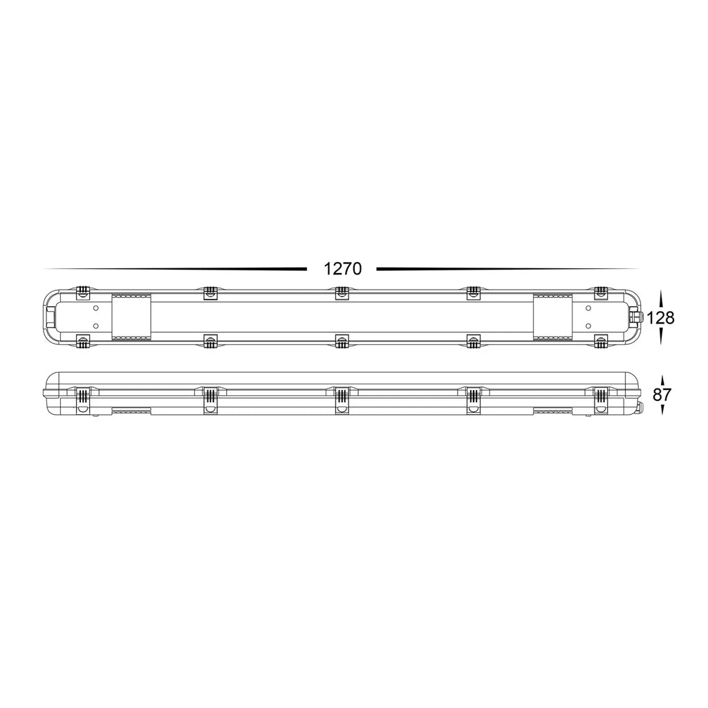 Weatherproof LED Batten Light CCT 20w/40w in White