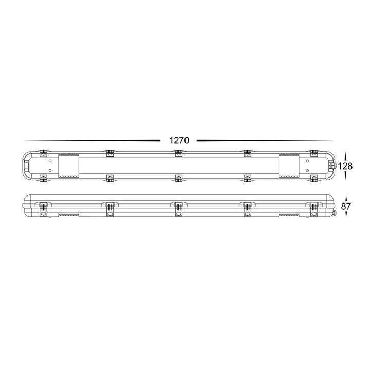 Weatherproof LED Batten Light CCT 20w/40w in White