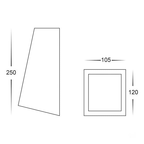 Taper LED Wedge Wall Light TRI Colour in Black/White/Stainless Steel/Copper Havit Lighting - HV3601T