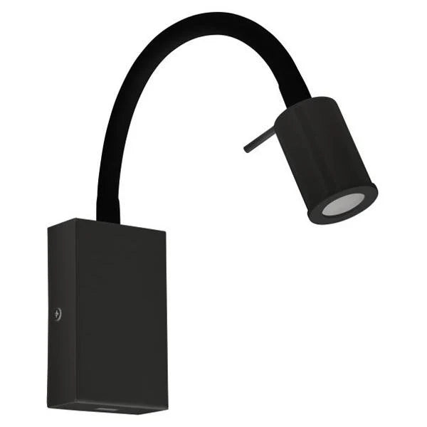 Tazzoli indoor Wall Light in White, Black or Black/Satin Nickel