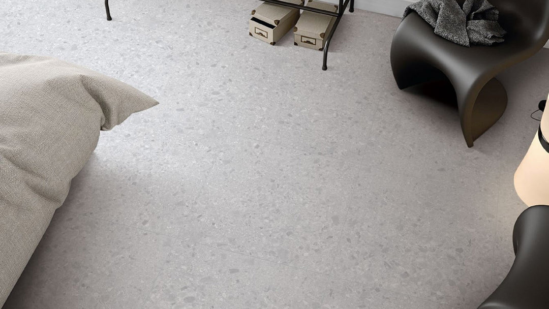 Terrazo White Matt 300x600mm - Porcelain Tile